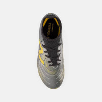 New Balance Tekela Team Low Laced Gras Voetbalschoenen (FG) Kids Grijs Zwart Geel