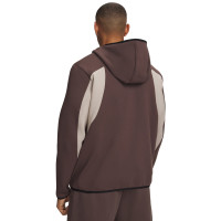 Under Armour Unstoppable Fleece Trainingspak Beige Bruin Zwart