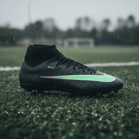 Nike Mercurial Superfly 11 Academy IJzeren-Nop Voetbalschoenen (SG) Anti-Clog Zwart Felgroen Zilvergrijs