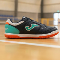 Joma Top Flex Zaalvoetbalschoenen (IN) Kids Donkerblauw Wit Turquoise