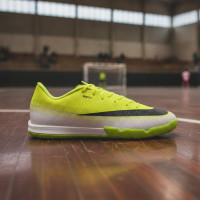 Nike Mercurial Vapor 17 Academy Zaalvoetbalschoenen (IN) Felgeel Wit Zwart Limoen
