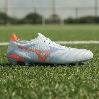 Mizuno Morelia Neo V Beta Elite Gras Voetbalschoenen (FG) Lichtblauw Blauw Oranje