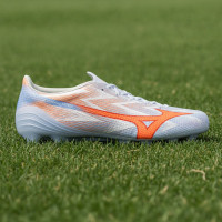 Mizuno Alpha III Japan Gras Voetbalschoenen (FG) Lichtblauw Blauw Oranje