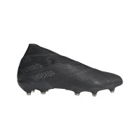adidas NEMEZIZ 19+ Gras Voetbalschoenen (FG) Zwart Zwart Grijs