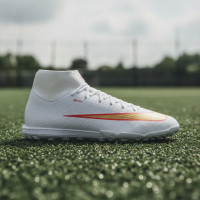 Nike Mercurial Superfly 11 Academy Turf Voetbalschoenen (TF) Wit Felrood Goud