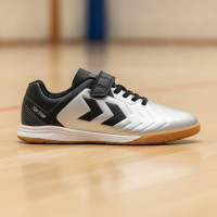 hummel TOP STAR VC 2.0 Indoor Football Boots (IN) Kids Silver Black