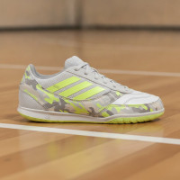 adidas Top Sala Competition II Indoor Football Shoes (IN) Kids Light Grey Light Green Lime