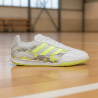 adidas Super Sala III Indoor Football Shoes (IN) Kids Light Grey Light Green Lime