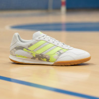 adidas Super Sala III Indoor Football Boots (IN) Light Grey Light Green Lime