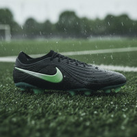 Nike Tiempo Maestro Elite Iron Stud Football Boots (SG) Black Bright Green Silver Grey