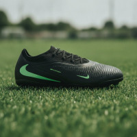 Nike Phantom 6 Low Pro Grass/Artificial Grass Football Boots (MG) Kids Black Bright Green