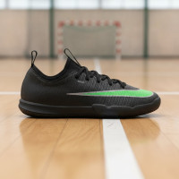 Nike Mercurial Vapor 17 Academy Indoor Football Boots (IN) Kids Black Bright Green Silver Grey