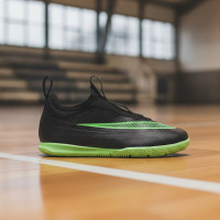Nike Mercurial Vapor 17 Club Flex Indoor Football Shoes (IN) Kids Black Bright Green Silver Grey