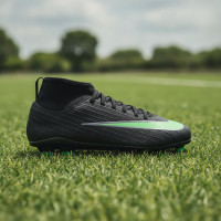 Nike Mercurial Superfly 11 Club Gras / Kunstgras Voetbalschoenen (MG) Peuters/Kleuters Zwart Felgroen Zilvergrijs
