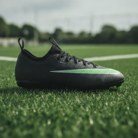 Nike Mercurial Vapor 17 Academy Grass/Artificial Grass Football Boots (MG) Kids Black Bright Green Silver Grey