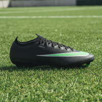Nike Mercurial Vapor 17 Elite Kunstgras Voetbalschoenen (AG) Zwart Felgroen Zilvergrijs