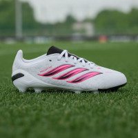 adidas Predator Elite Gras Voetbalschoenen (FG) Kids Wit Zwart Roze