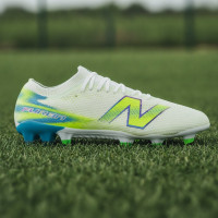 New Balance Furon V9 Pro Gras Football Boots (FG) White Yellow Blue