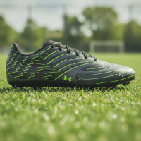 Under Armour Shadow Select 4 Gras Voetbalschoenen (FG) Zwart Metallic Black Neongroen