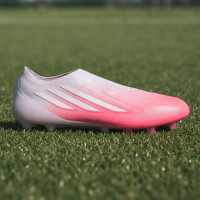 adidas F50 Sparkfusion Elite Veterloze Gras / Kunstgras Voetbalschoenen (MG) Dames Roze Wit