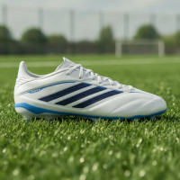 adidas Copa Pure IV Elite Gras Voetbalschoenen (FG) Kids Wit Blauw Donkerblauw