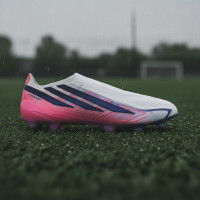 adidas F50 Hyperfast Elite Laceless Iron Stud Football Boots (SG) White Purple Pink