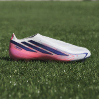 adidas F50 Hyperfast Elite Veterloze Kunstgras Voetbalschoenen (AG) Wit Paars Roze