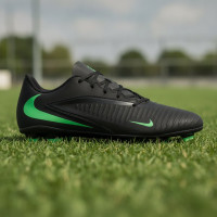 Nike Phantom 6 Low Club Grass/Artificial Grass Football Boots (MG) Black Bright Green
