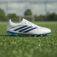 adidas Copa Pure IV League Gras Voetbalschoenen (FG) Wit Blauw Donkerblauw