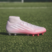 adidas F50 Sparkfusion League Gras / Kunstgras Voetbalschoenen (MG) Dames Roze Wit