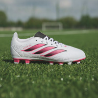 adidas Predator Club Gras / Kunstgras Voetbalschoenen (MG) Kids Wit Zwart Roze
