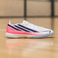 adidas F50 Hyperfast League Zaalvoetbalschoenen (IN) Wit Paars Roze