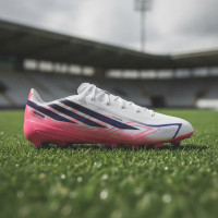 adidas F50 Hyperfast League Kunstgras Voetbalschoenen (AG) Wit Paars Roze