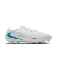 Nike Phantom 6 Low Pro Gras Football Boots (FG) White Turquoise
