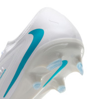 Nike Phantom 6 Low Pro Gras Football Boots (FG) White Turquoise