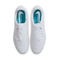 Nike Phantom 6 Low Academy Grass/Artificial Grass Football Boots (MG) White Turquoise