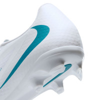 Nike Phantom 6 Low Academy Grass/Artificial Grass Football Boots (MG) White Turquoise