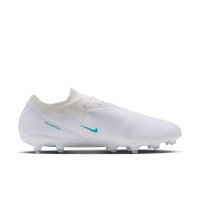 Nike Phantom 6 Low Pro Artificial Grass Football Boots (AG) White Turquoise