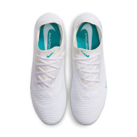 Nike Phantom 6 Low Pro Artificial Grass Football Boots (AG) White Turquoise