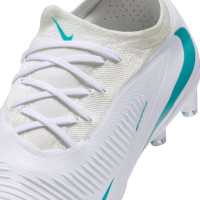 Nike Phantom 6 Low Pro Artificial Grass Football Boots (AG) White Turquoise