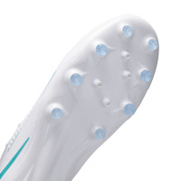 Nike Phantom 6 Low Pro Artificial Grass Football Boots (AG) White Turquoise