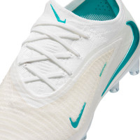 Nike Phantom 6 Low Elite Kunstgras Voetbalschoenen (AG) Wit Turquoise