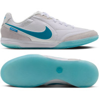 Nike Tiempo Streetgato Straatvoetbalschoenen Wit Turquoise