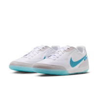 Nike Tiempo Streetgato Straatvoetbalschoenen Wit Turquoise