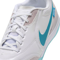 Nike Tiempo Streetgato Straatvoetbalschoenen Wit Turquoise