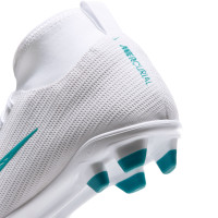 Nike Mercurial Superfly 11 Club Gras / Kunstgras Voetbalschoenen (MG) Kids Wit Turquoise