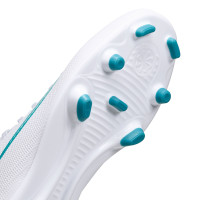 Nike Mercurial Superfly 11 Club Gras / Kunstgras Voetbalschoenen (MG) Kids Wit Turquoise
