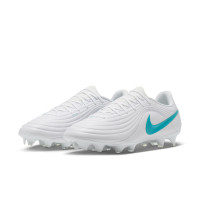 Nike Tiempo Maestro Academy Gras / Kunstgras Voetbalschoenen (MG) Wit Turquoise