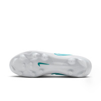 Nike Tiempo Maestro Academy Gras / Kunstgras Voetbalschoenen (MG) Wit Turquoise