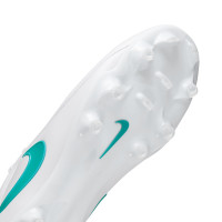 Nike Tiempo Maestro Academy Gras / Kunstgras Voetbalschoenen (MG) Wit Turquoise